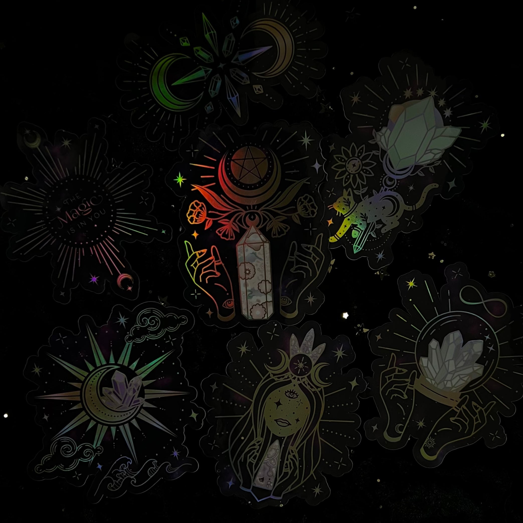 Crystalstruck Tarot© Holo Stickers