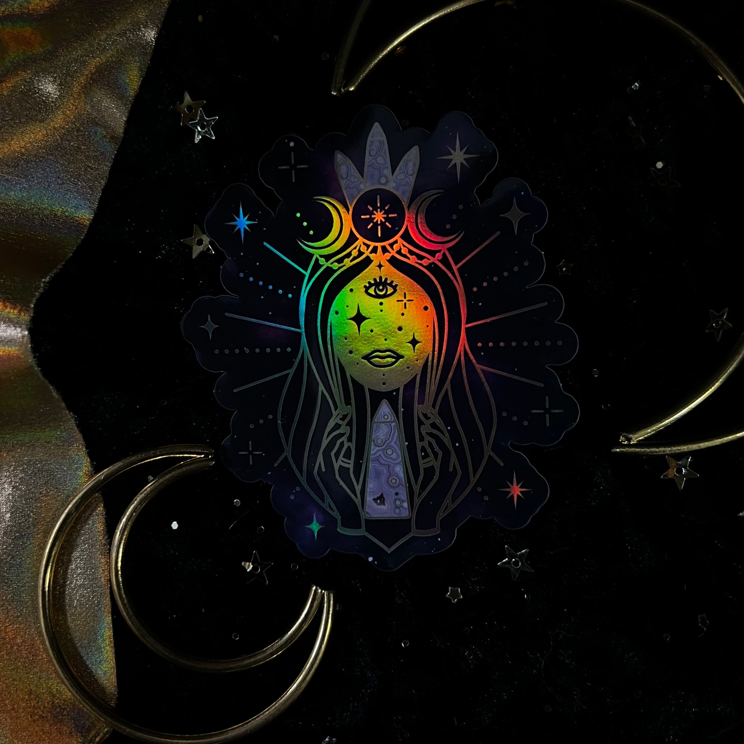 Crystalstruck Tarot© Holo Stickers