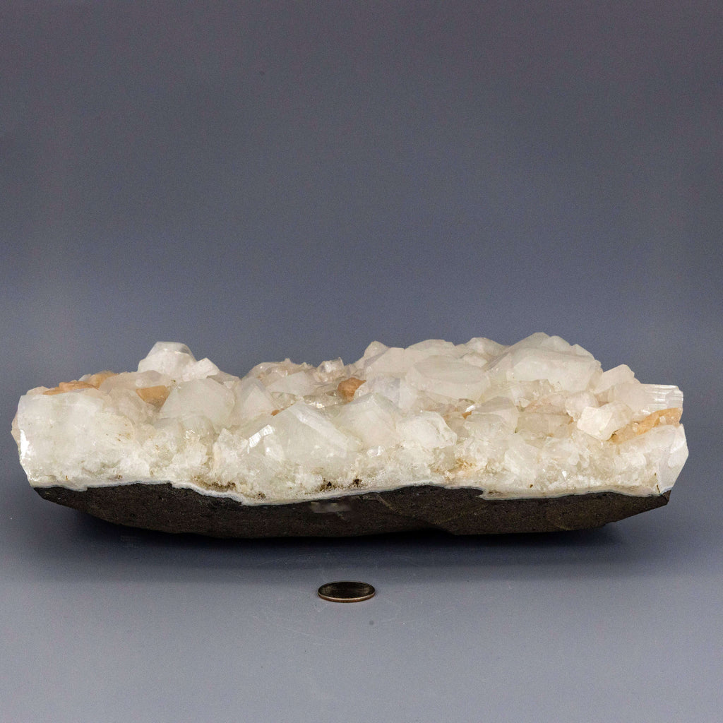 Apophyllite with "peach" Stilbite "XXL" Cluster