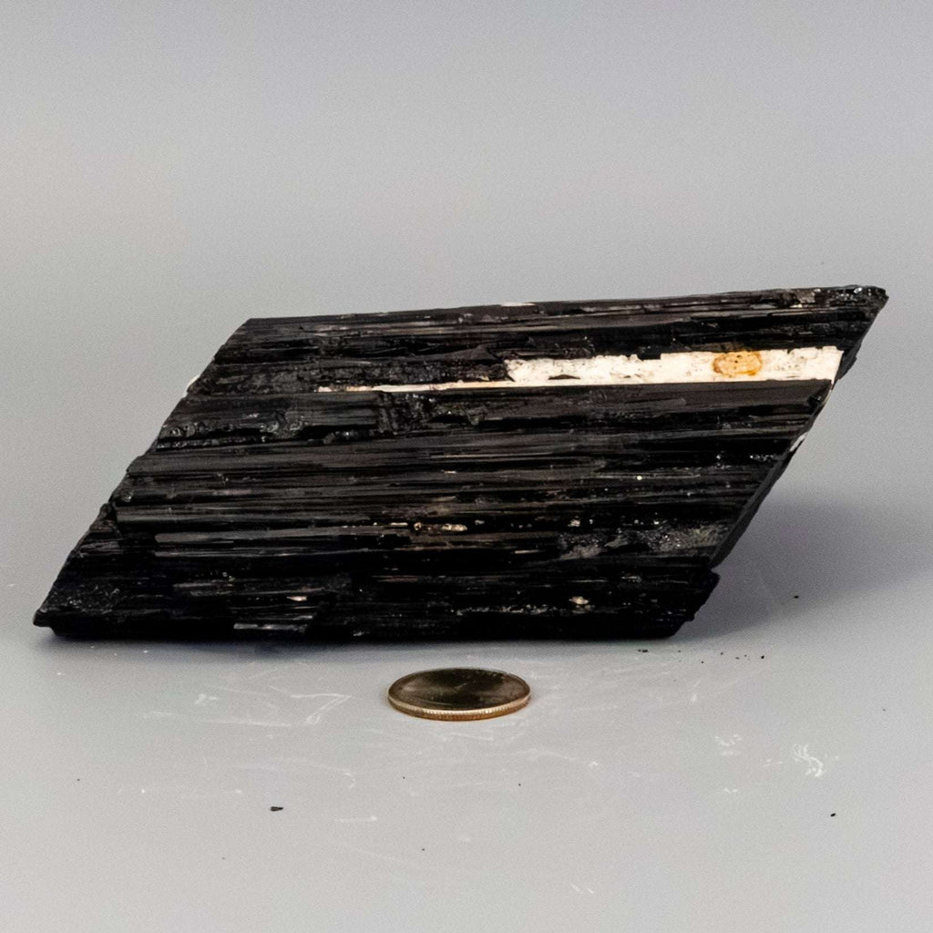 Big Black Tourmaline Hunk w/t Quartz Inclusions