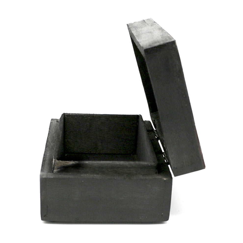 Dreamcatcher Blue Black Wooden Box 4" x 6"