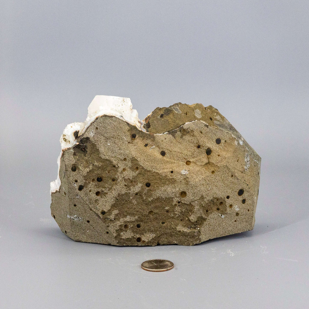 Chalcedony Quartz Cluster With Apophyllite Knob