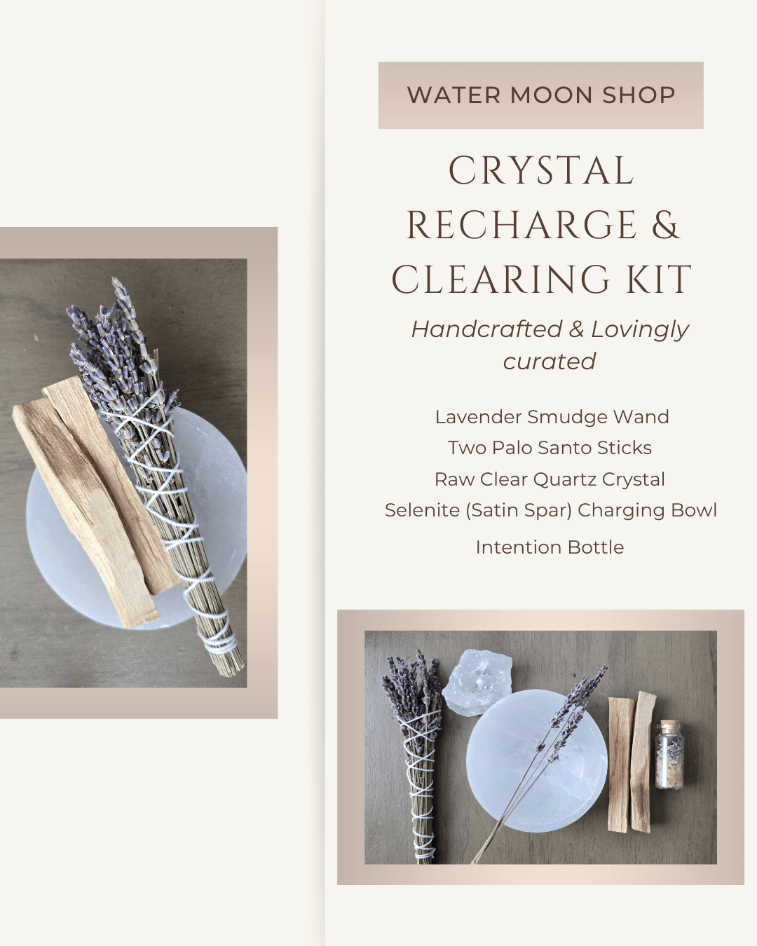 Water Moon Crystal Recharge & Energy Clearing Kit