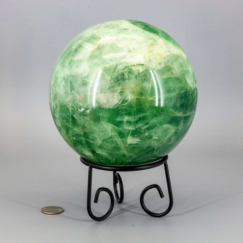 Green Fluorite Sphere | 153mm Collector Grade Crystal Ball