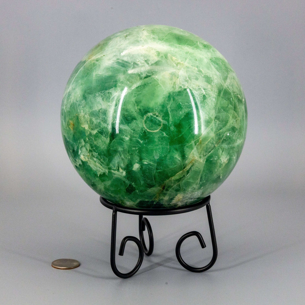 Green Fluorite Sphere | 153mm Collector Grade Crystal Ball