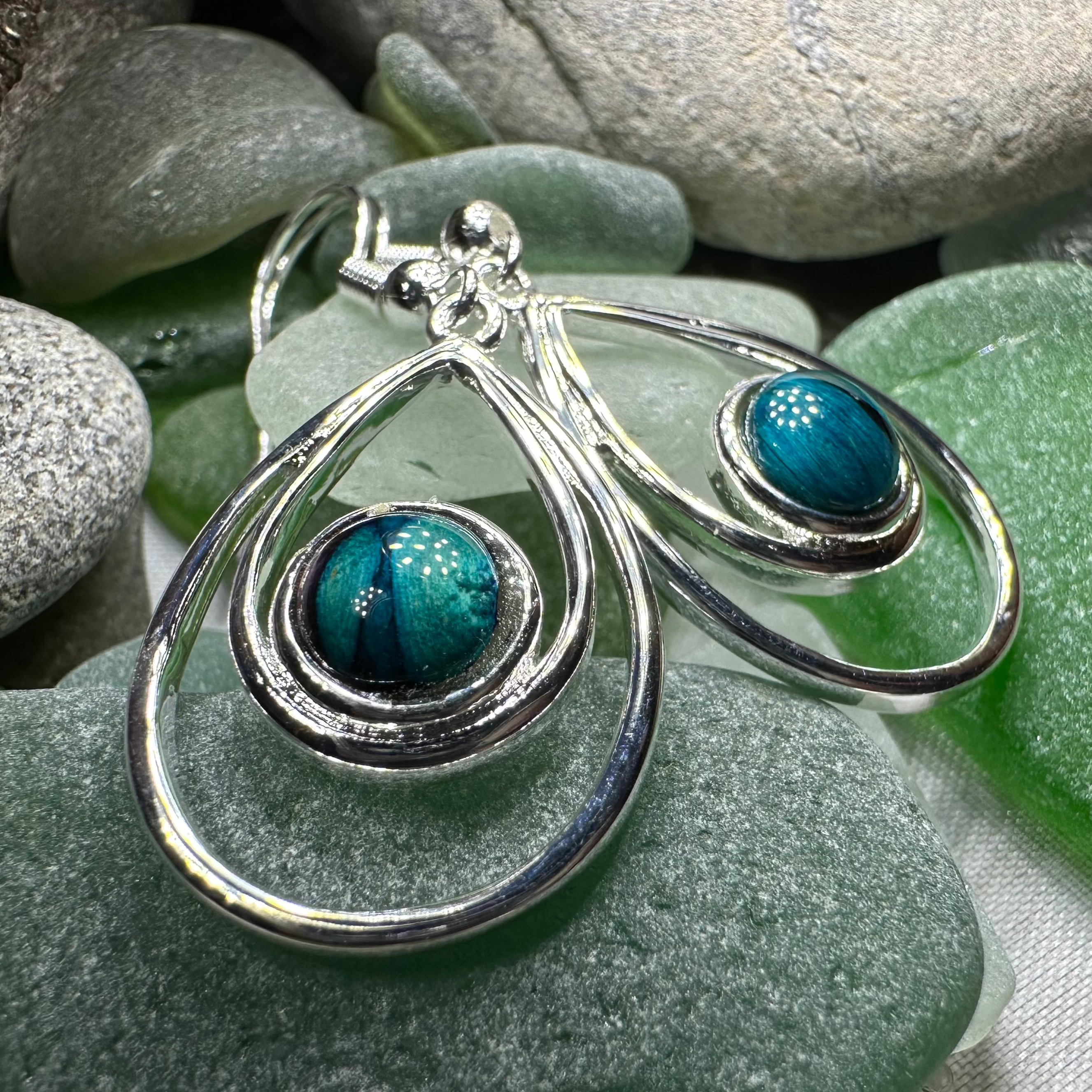 Heathergems Scottish Celtic Drop Earrings