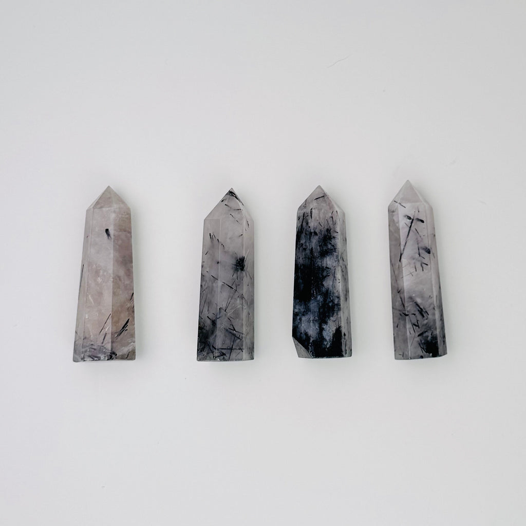 Black Tourmalinated Quartz