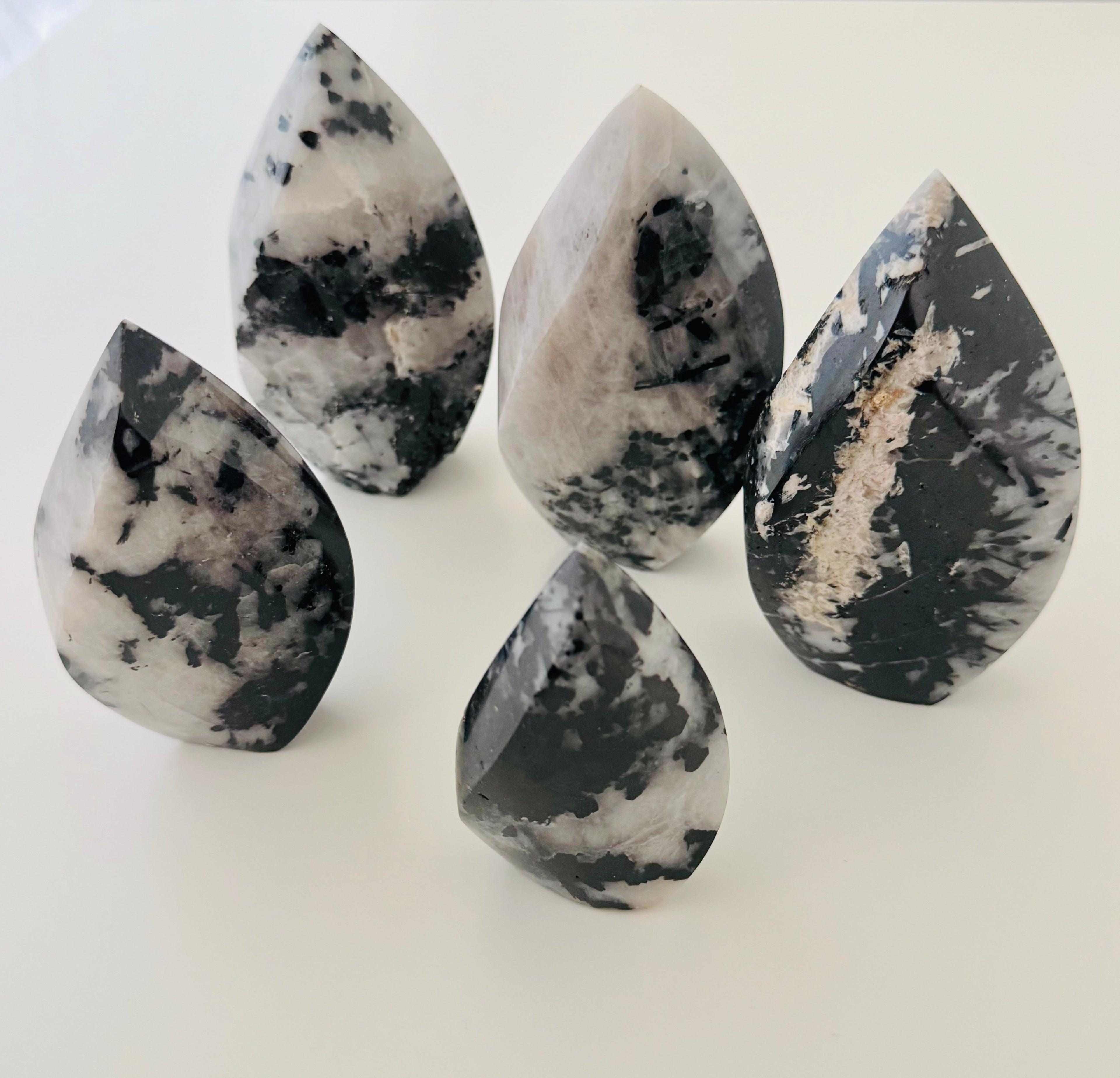 Black Tourmaline in Quartz Flame