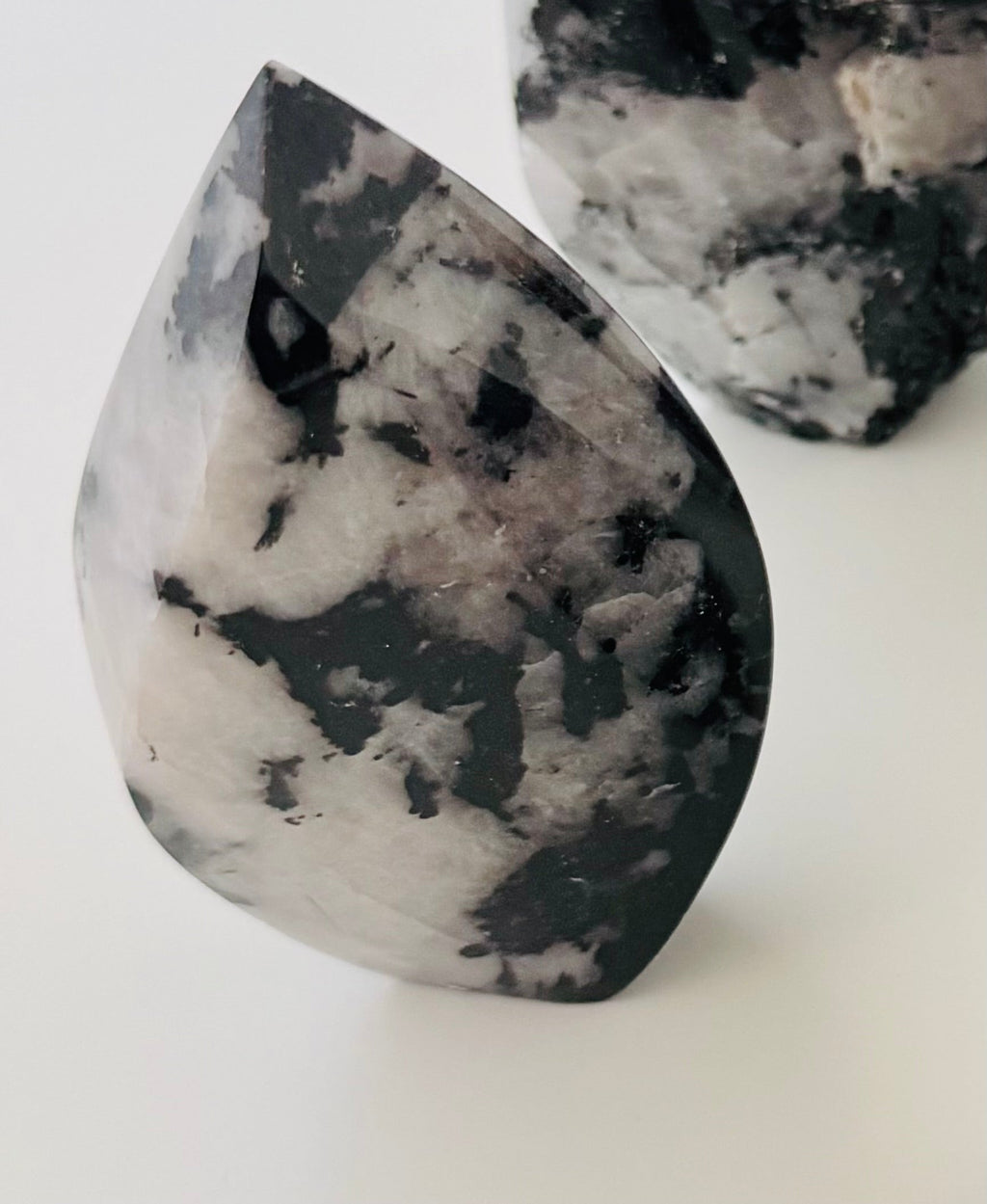 Black Tourmaline in Quartz Flame