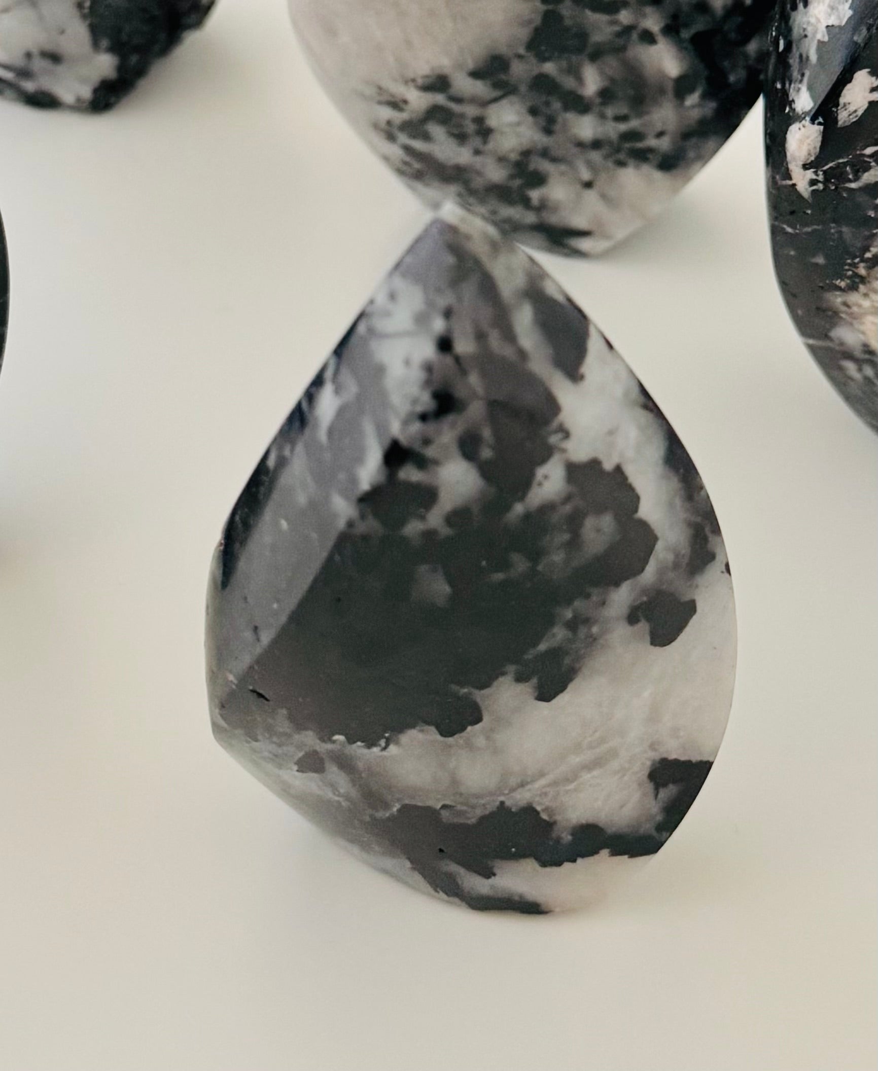 Black Tourmaline in Quartz Flame