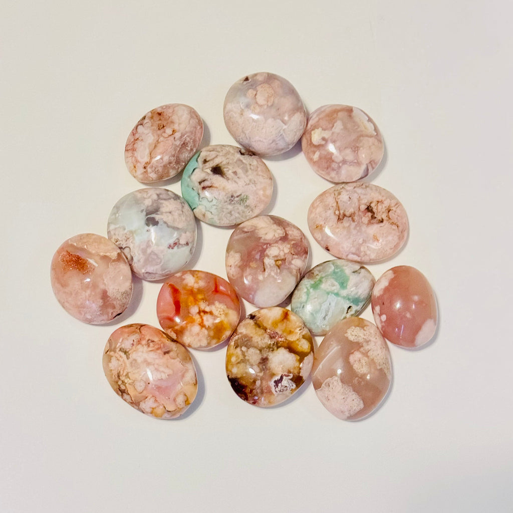 Flower Agate - Mini Palm Stone