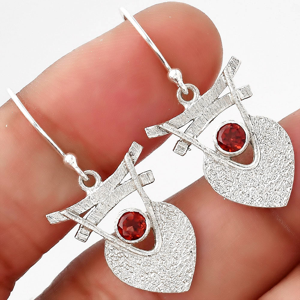 Natural Hessonite Garnet Madagascar Earrings E-1159 SDE88360