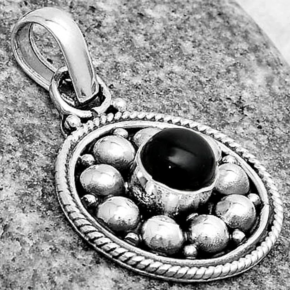 Bali Design - Black Onyx - Brazil Pendant P-1713 SDP121539
