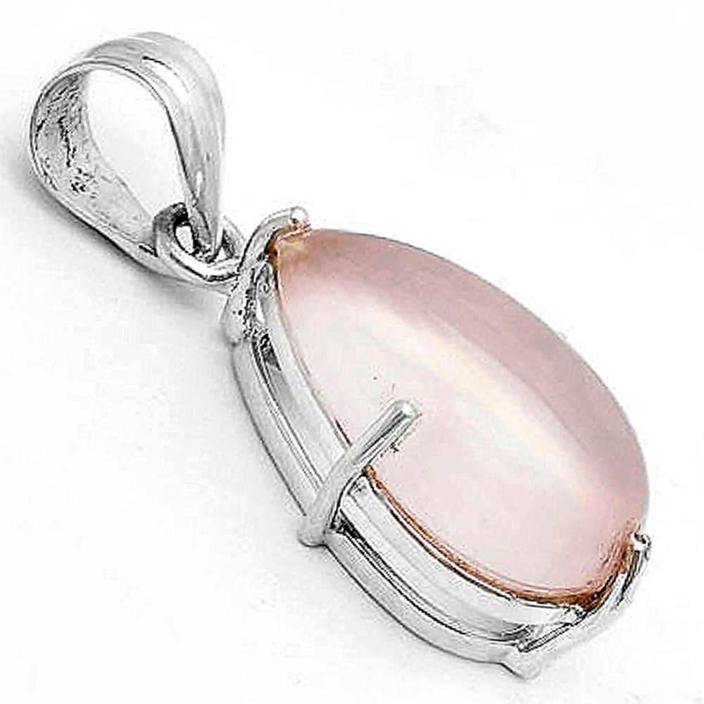 Natural Rose Quartz Cab - Madagascar Pendant P-1013 SDP123299