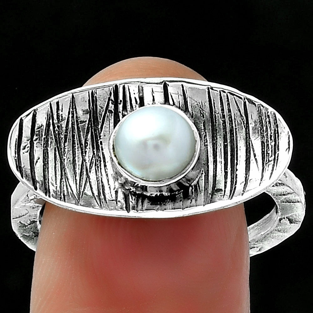 Natural Fresh Water Pearl Ring size-8.5 R-1573 SDR156690