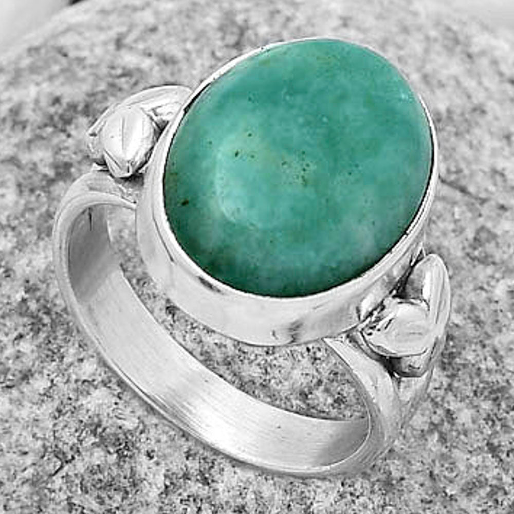 Natural Paraiba Amazonite Ring size-7 R-1261 SDR172175