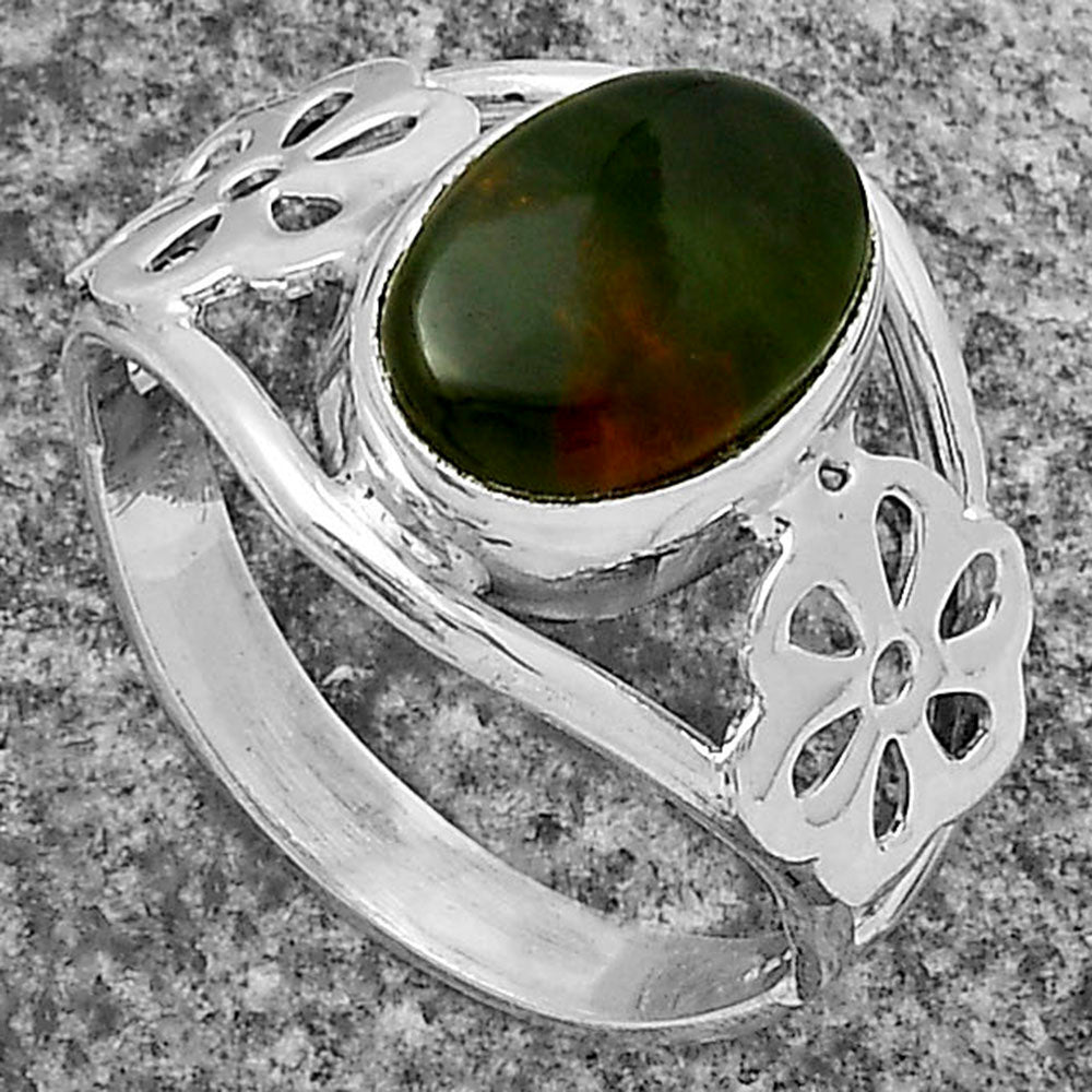 Natural Chrome Chalcedony Ring size-8 R-1497 SDR175518