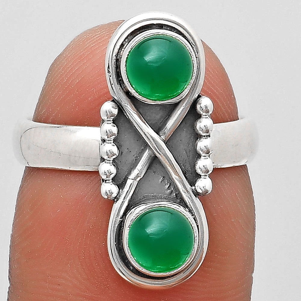 Natural Green Onyx Ring size-7 R-1516 SDR186726