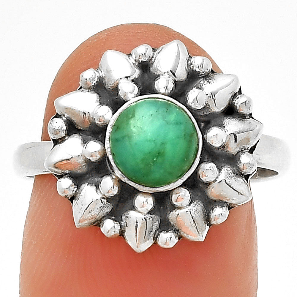 Natural Paraiba Amazonite Ring size-8 R-1484 SDR196884