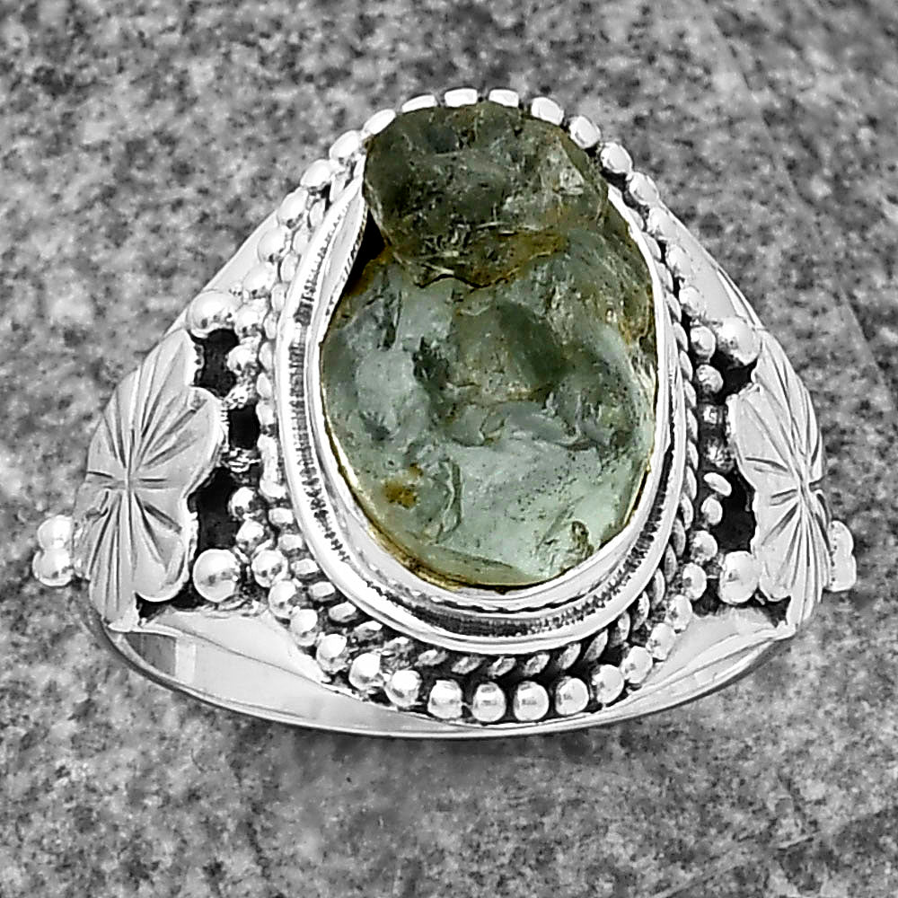 Natural Aquamarine Rough - Brazil Ring size-8.5 R-1424 SDR208771