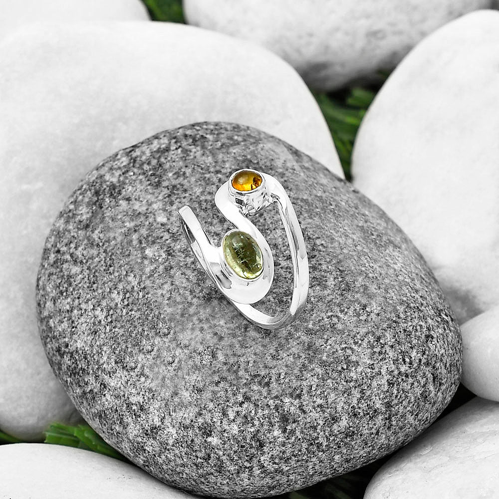 Natural Multi Tourmaline Ring size-7 R-1039 SDR211798