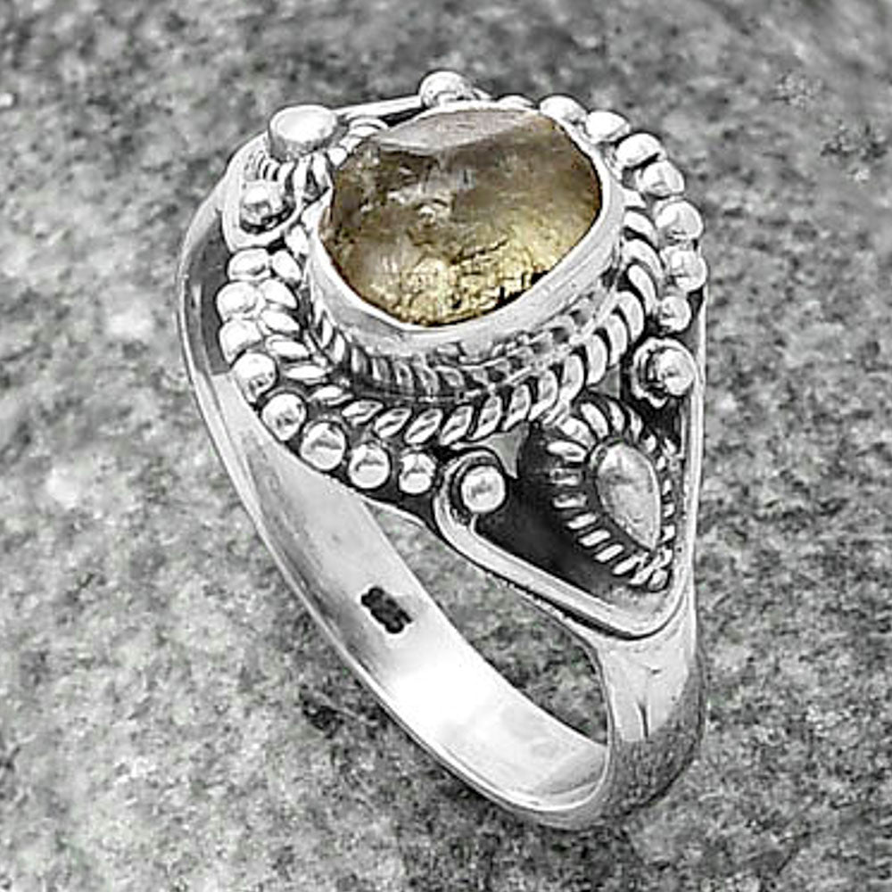 Natural Aquamarine Rough - Brazil Ring size-7.5 R-1300 SDR214495