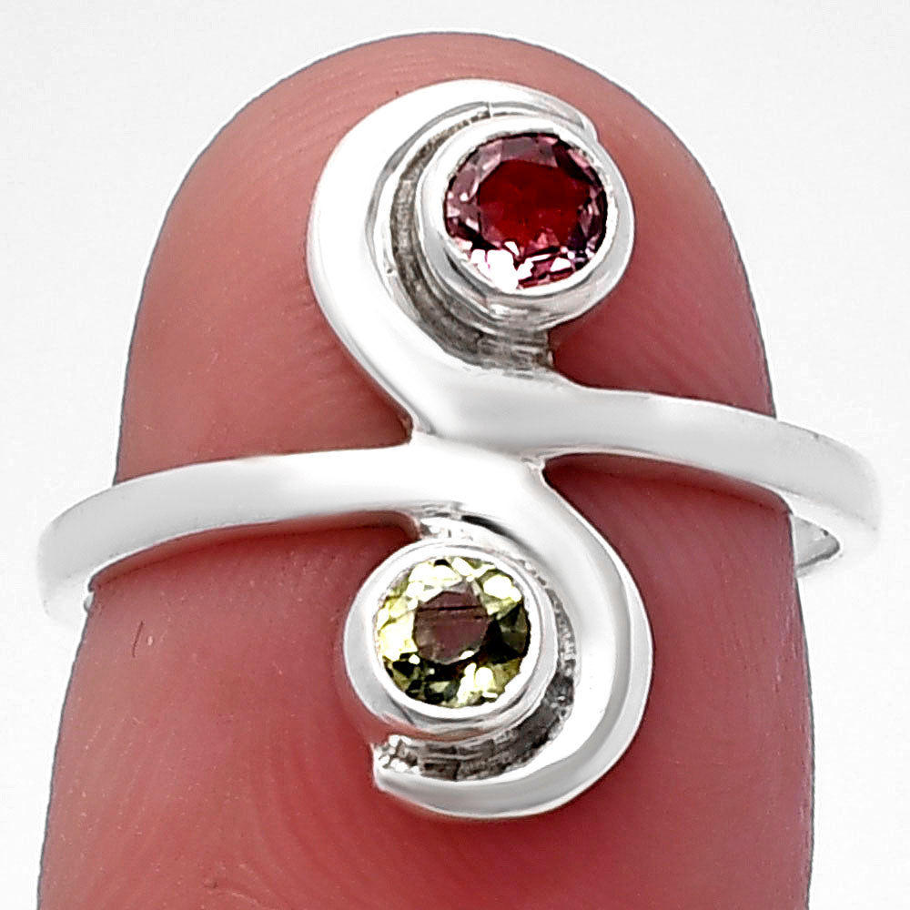 Natural Multi Tourmaline Ring size-7 R-1230 SDR220306