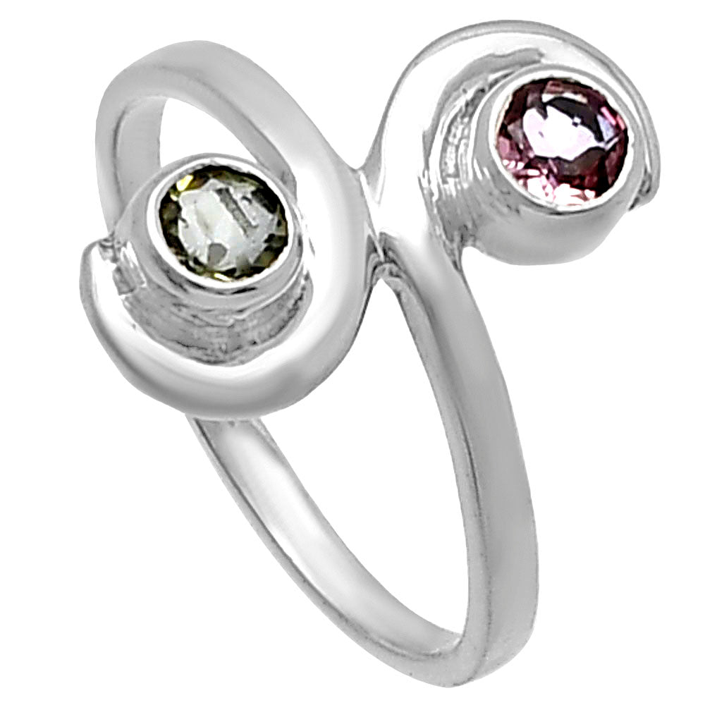 Natural Multi Tourmaline Ring size-7 R-1230 SDR220306