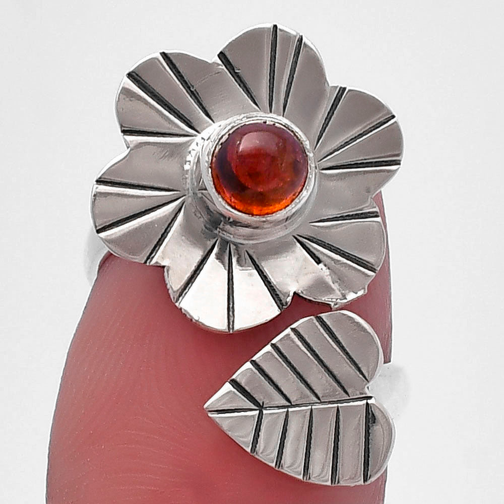 Adjustable Floral - Natural Multi Tourmaline Ring size-5 R-1659 SDR224573