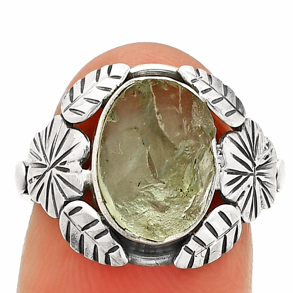 Natural Aquamarine Rough - Brazil Ring size-7.5 R-1352 SDR232581