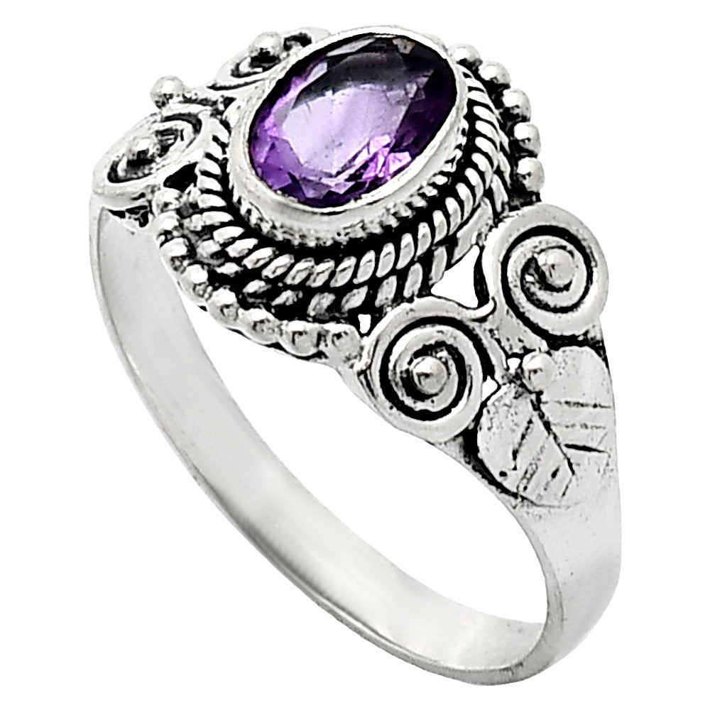 Natural African Amethyst Ring size-7 R-1280 SDR243646