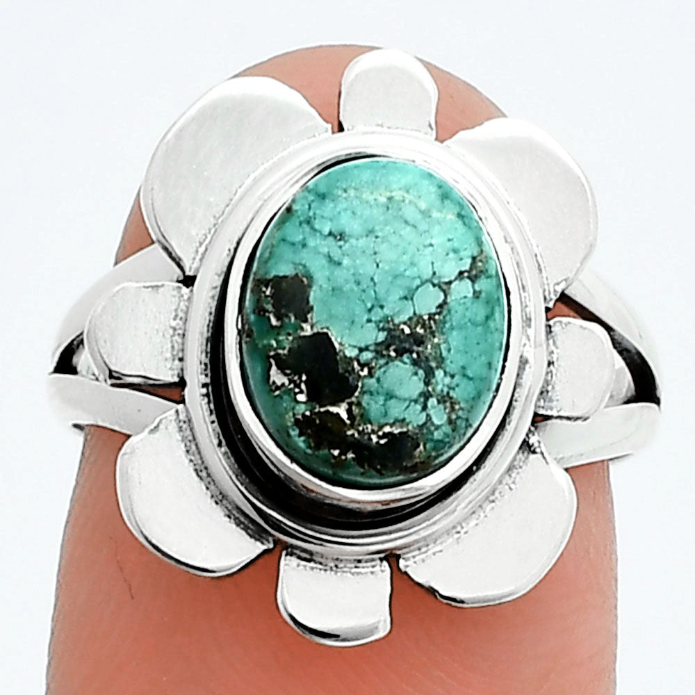 Lucky Charm Tibetan Turquoise Ring size-6.5 R-1342 SDR245059