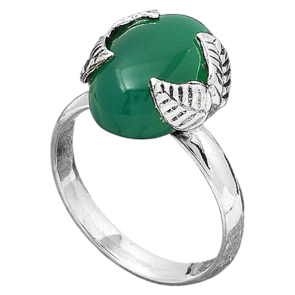 Natural Green Onyx Ring size-7.5 R-1354 SDR245912
