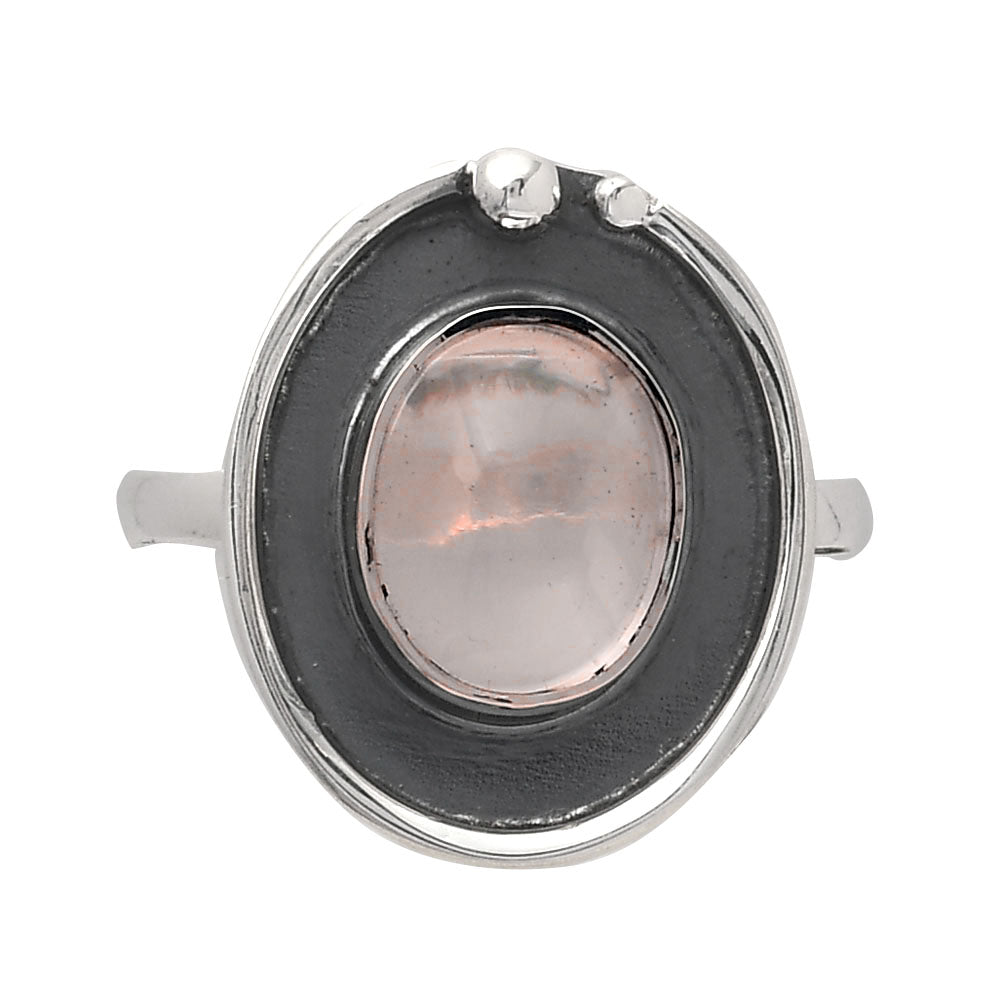 Natural Rose Quartz - Madagascar Ring size-7 R-1168 SDR245934