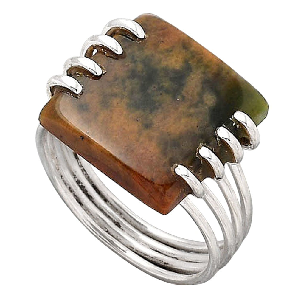 Natural Chrome Chalcedony Ring size-8.5 R-1259 SDR247249