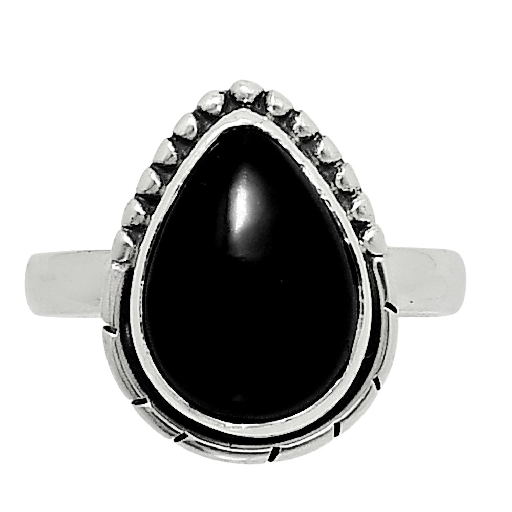 Natural Black Onyx - Brazil Ring size-8 R-1151 SDR248190