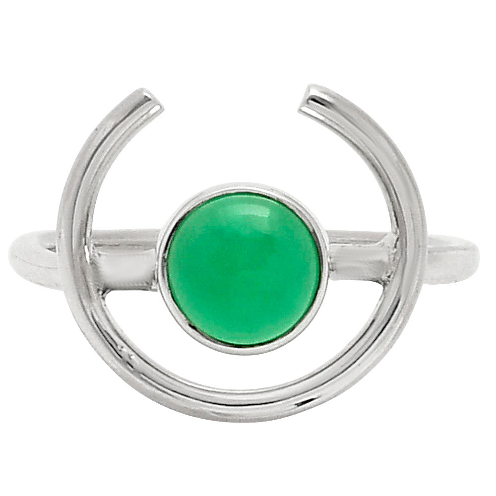 Natural Green Onyx Ring size-9 R-1036 SDR249290