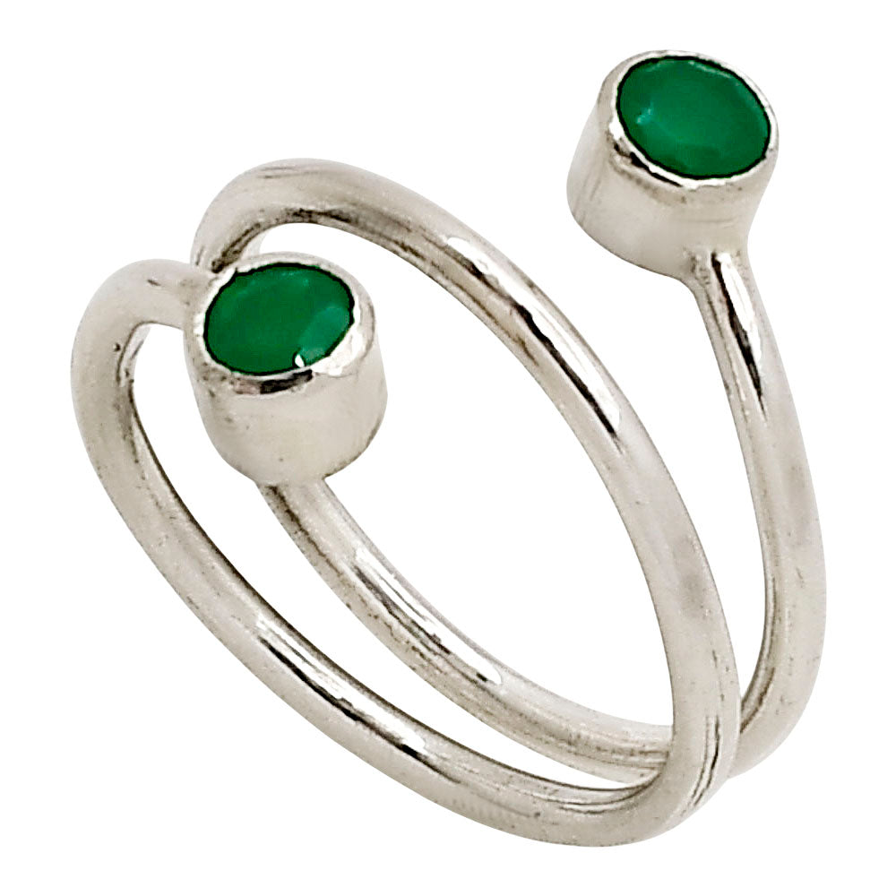 Green Onyx Ring size-6 R-1185 SDR250808