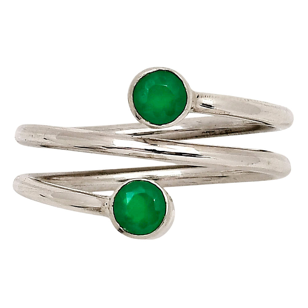 Green Onyx Ring size-8.5 R-1185 SDR250813