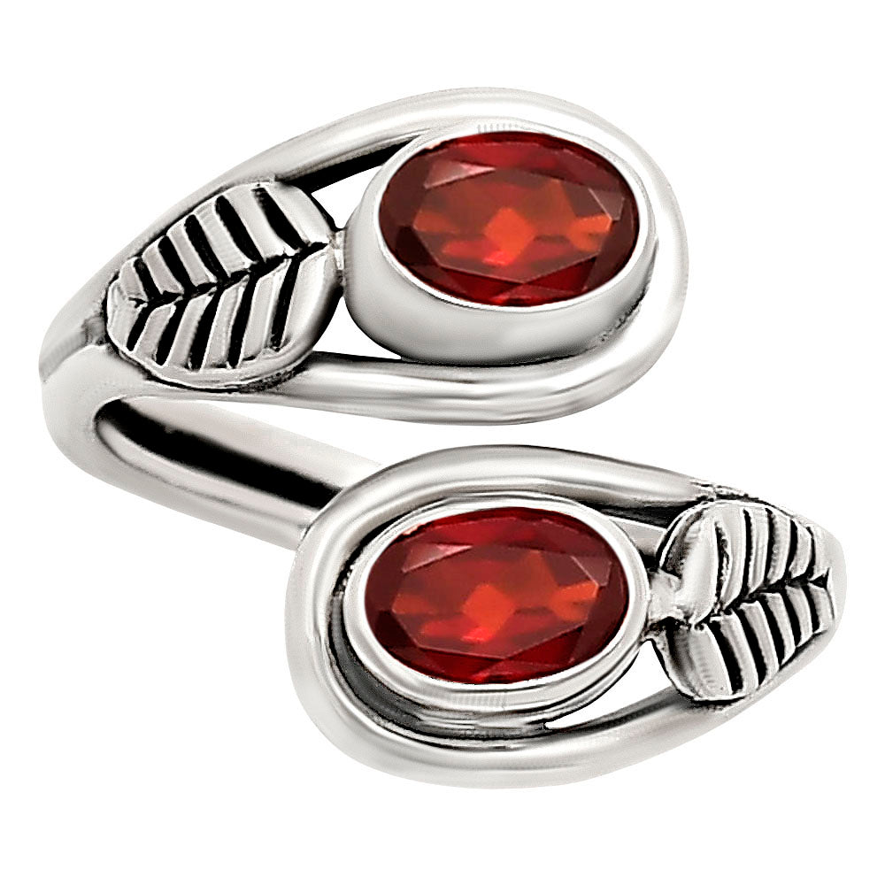 Adjustable - Hessonite Garnet Ring size-7 R-1483 SDR251445