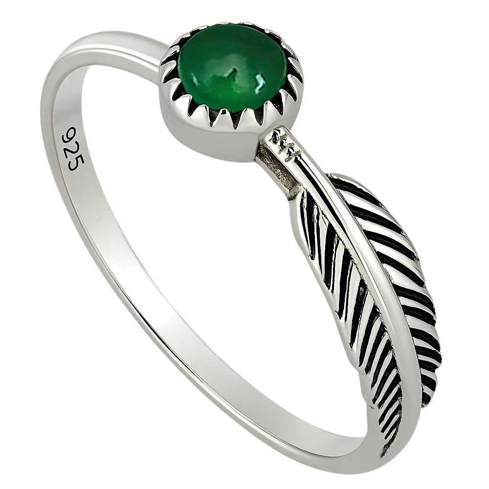 Green Onyx Ring size-7.5 R-1042 SDR251911