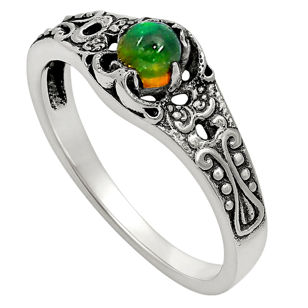 Ethiopian Opal Ring size-6.5 R-1172 SDR251994