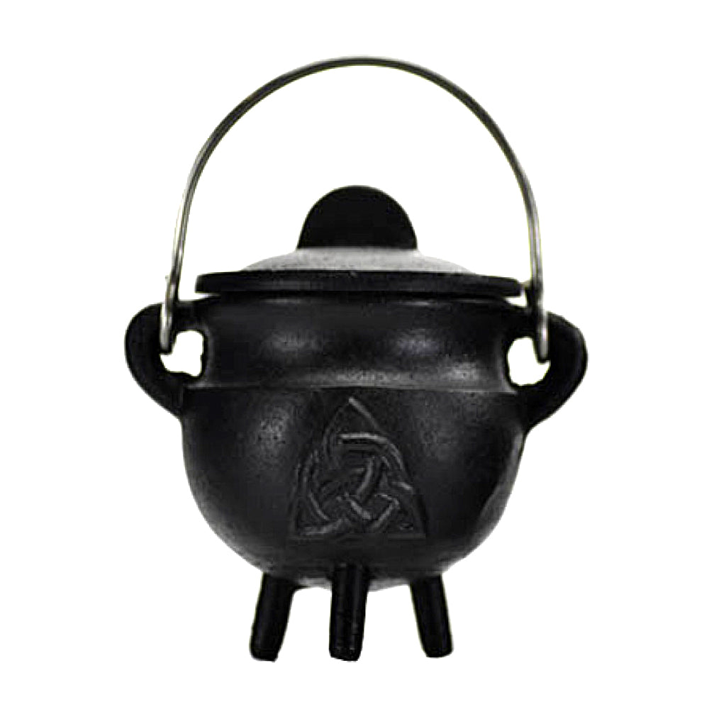 Cast Iron Cauldron - Triquetra  4 1/2"