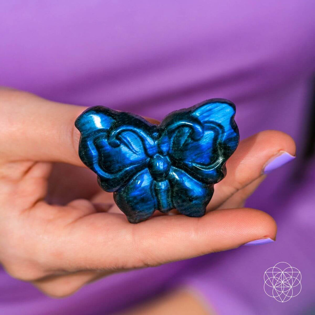 I Am Reborn - Labradorite Carving of Transformation