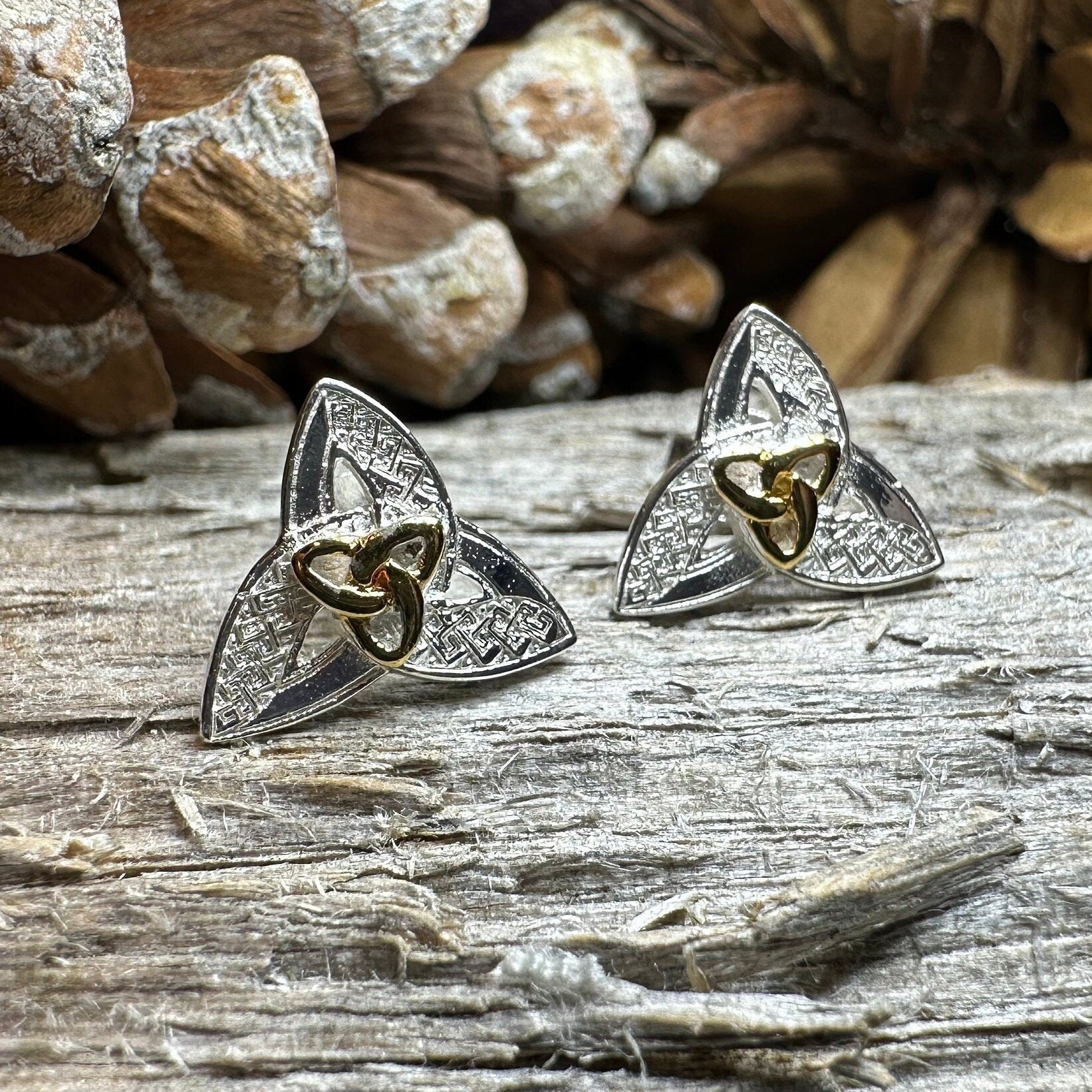 Elegance Trinity Knot Earrings
