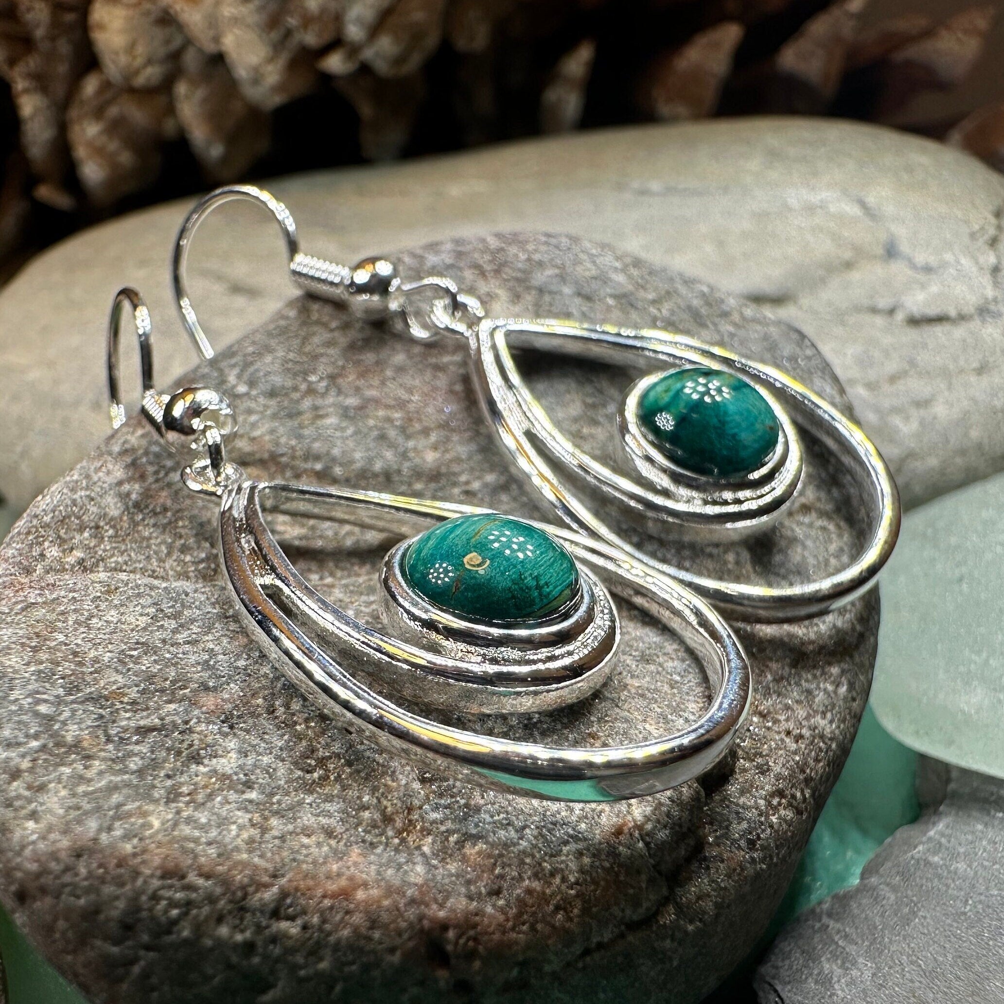 Heathergems Scottish Celtic Drop Earrings