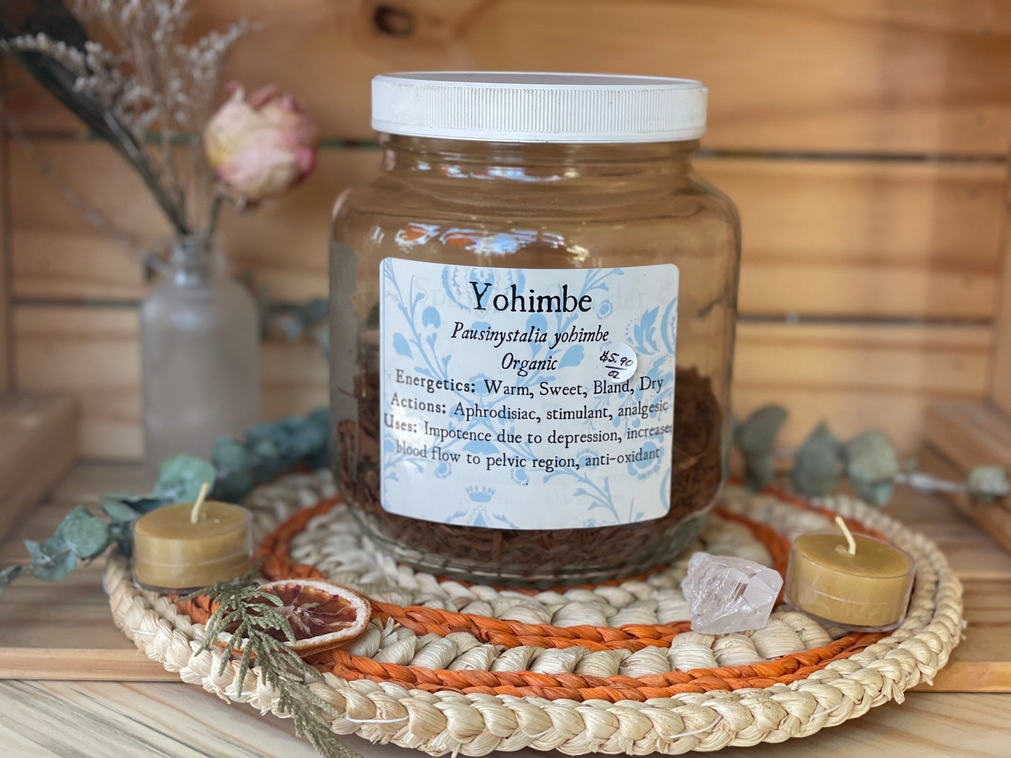 Yohimbe Bark, wildcrafted bulk/ oz